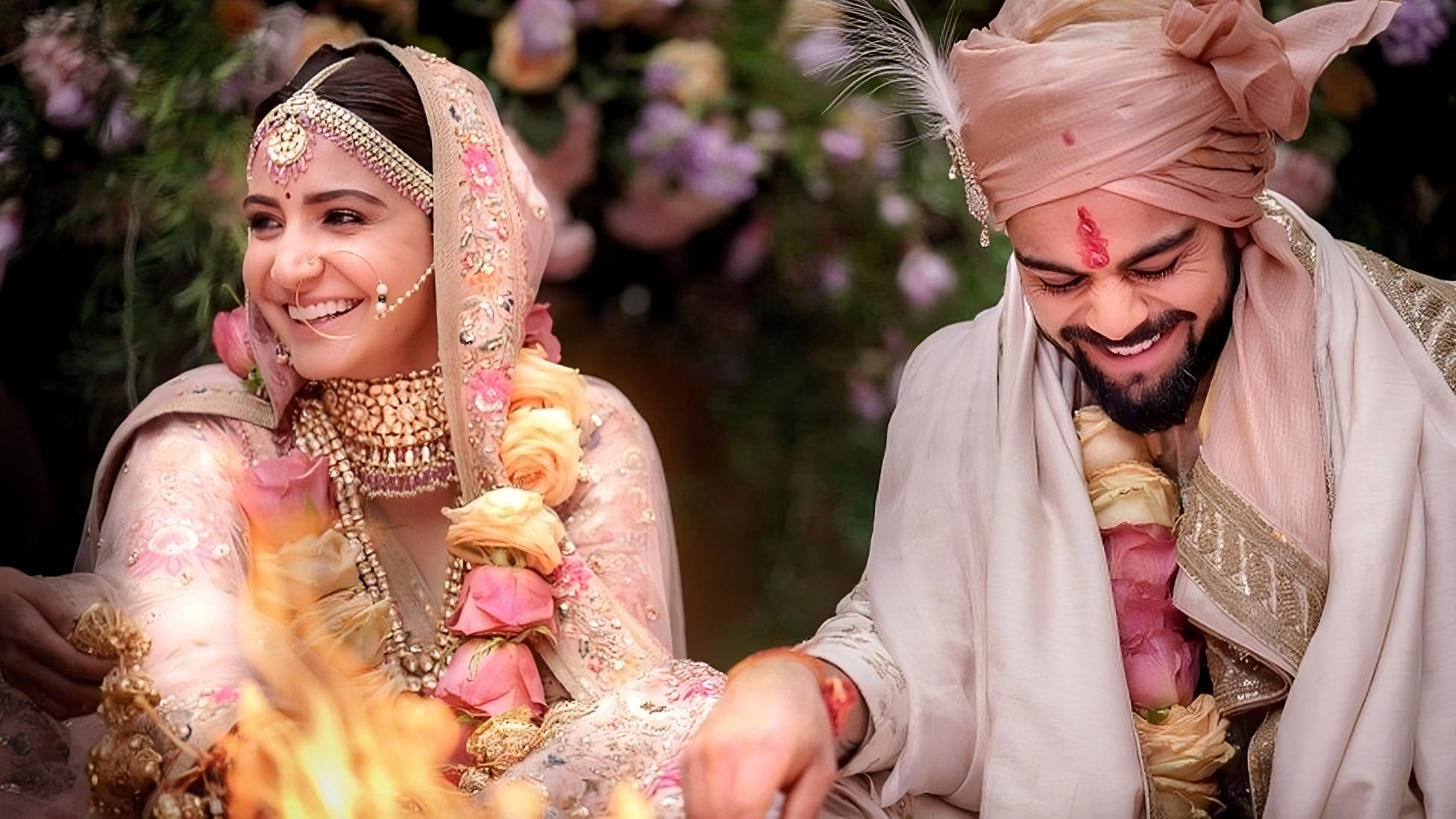 Wedding photoshoot of Bollywood fame Virat and Anushka