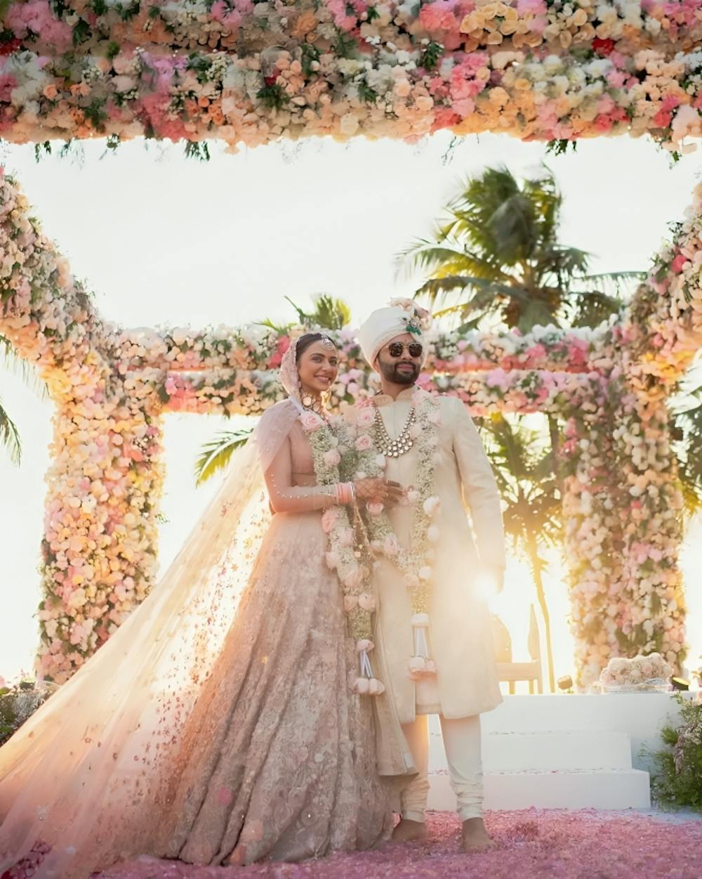 Jacky and Rakul Preet wedding photo