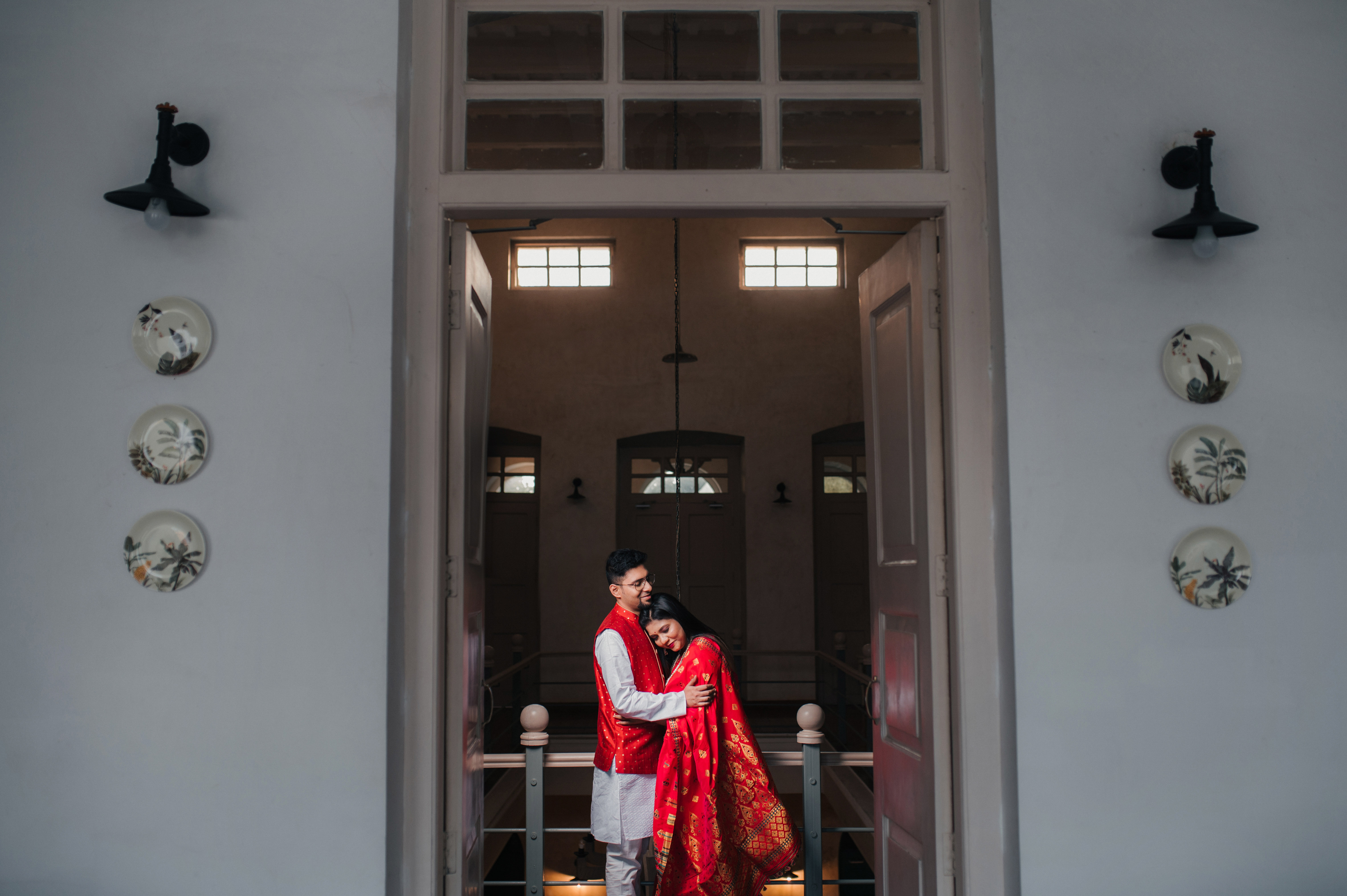 pre wedding shoot in Saree and Kurta