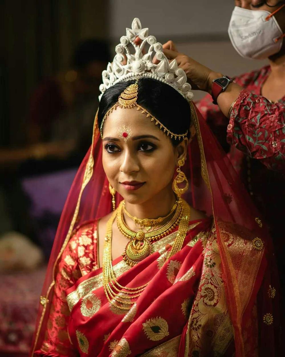 Bride getting ready photo