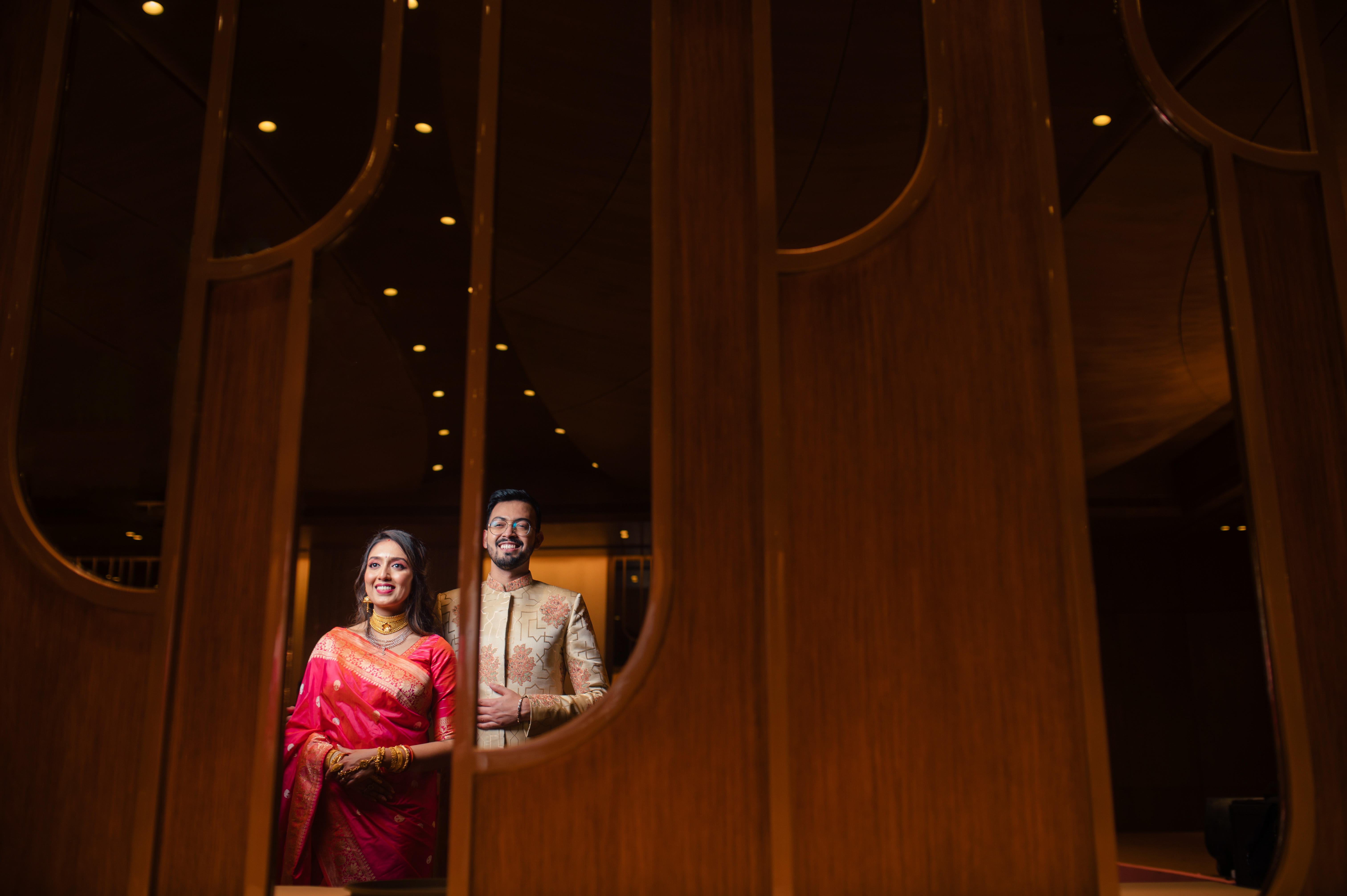 A candid wedding photography of Bengali couple 