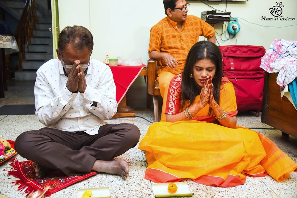 Nandi Mukh Bengali ritual at a Bride's home pic