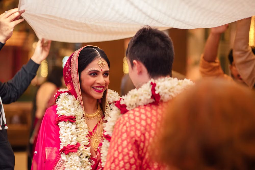 Candid Photographs of Indian Bride and Groom