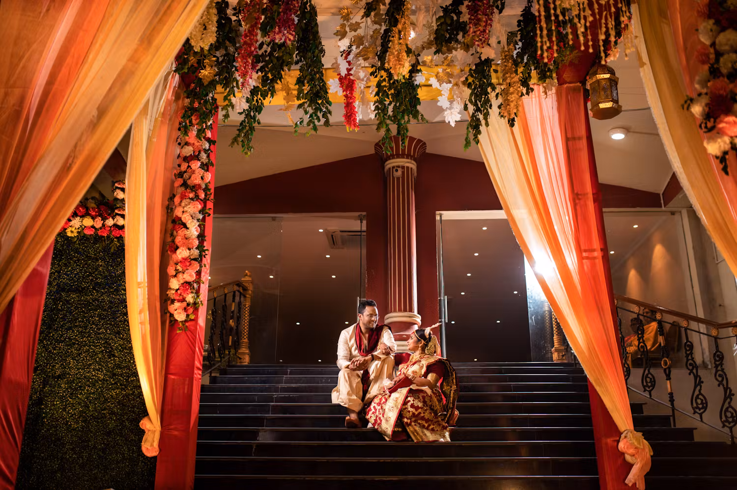 Groom and Bride Candid Shots by Wedding Photographers