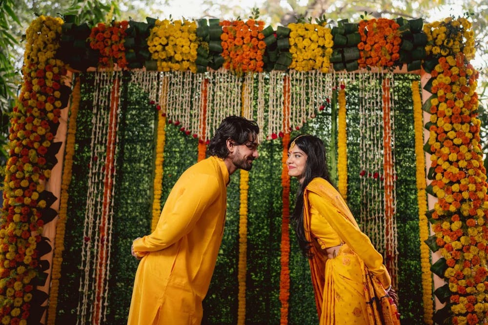 Bengali Wedding Haldi Photoshoot