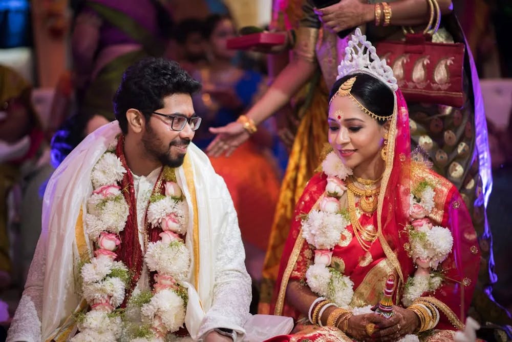Photograph of Bengali Bride And Groom