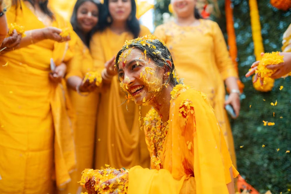 Vishaka at Haldi Ceremony
