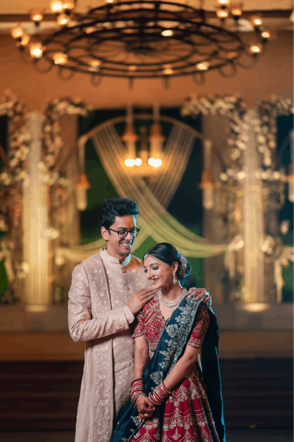 Sujay and Vishaka at their Indian Wedding