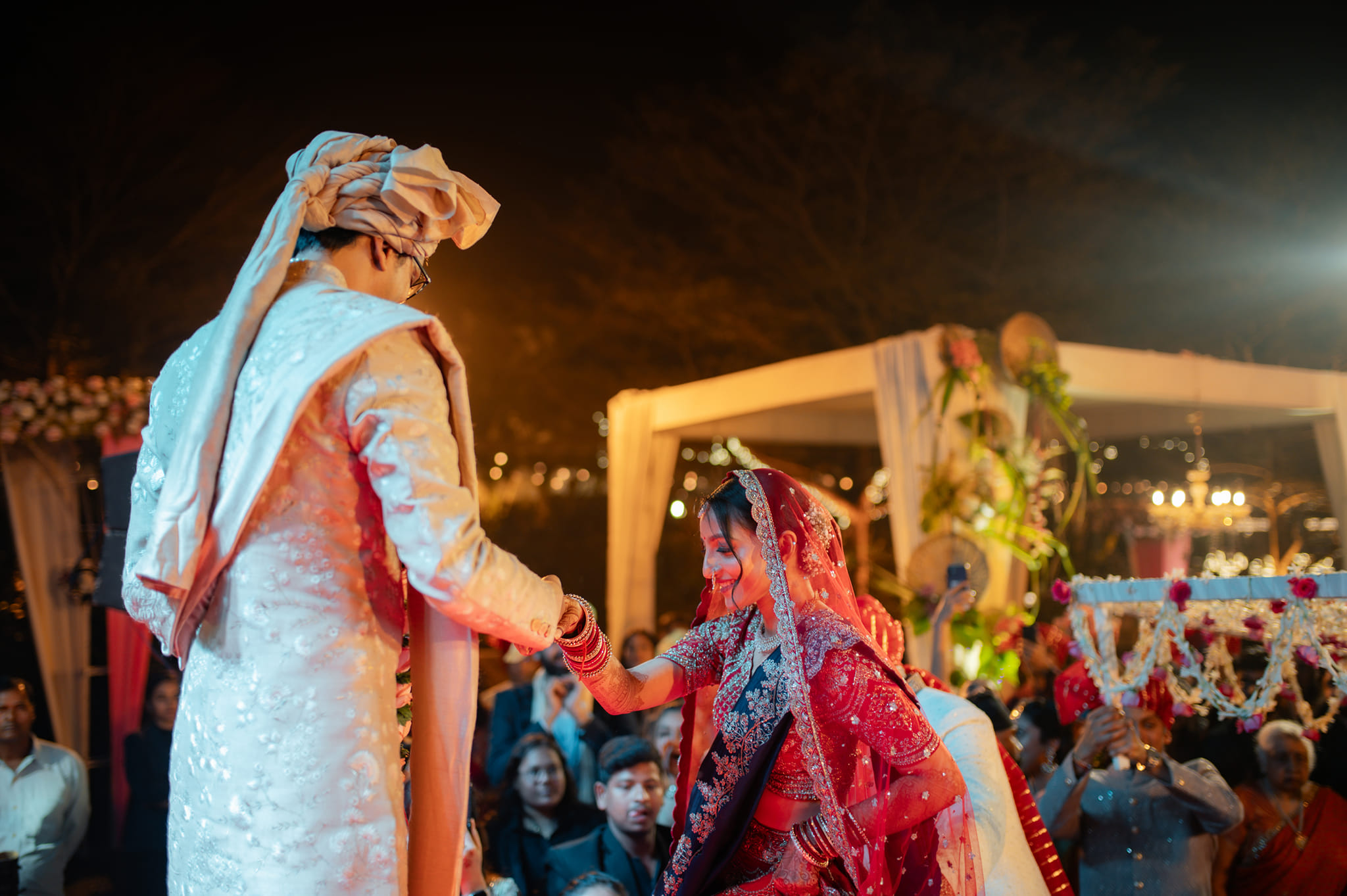 Sujay and Vishaka at their Indian Wedding