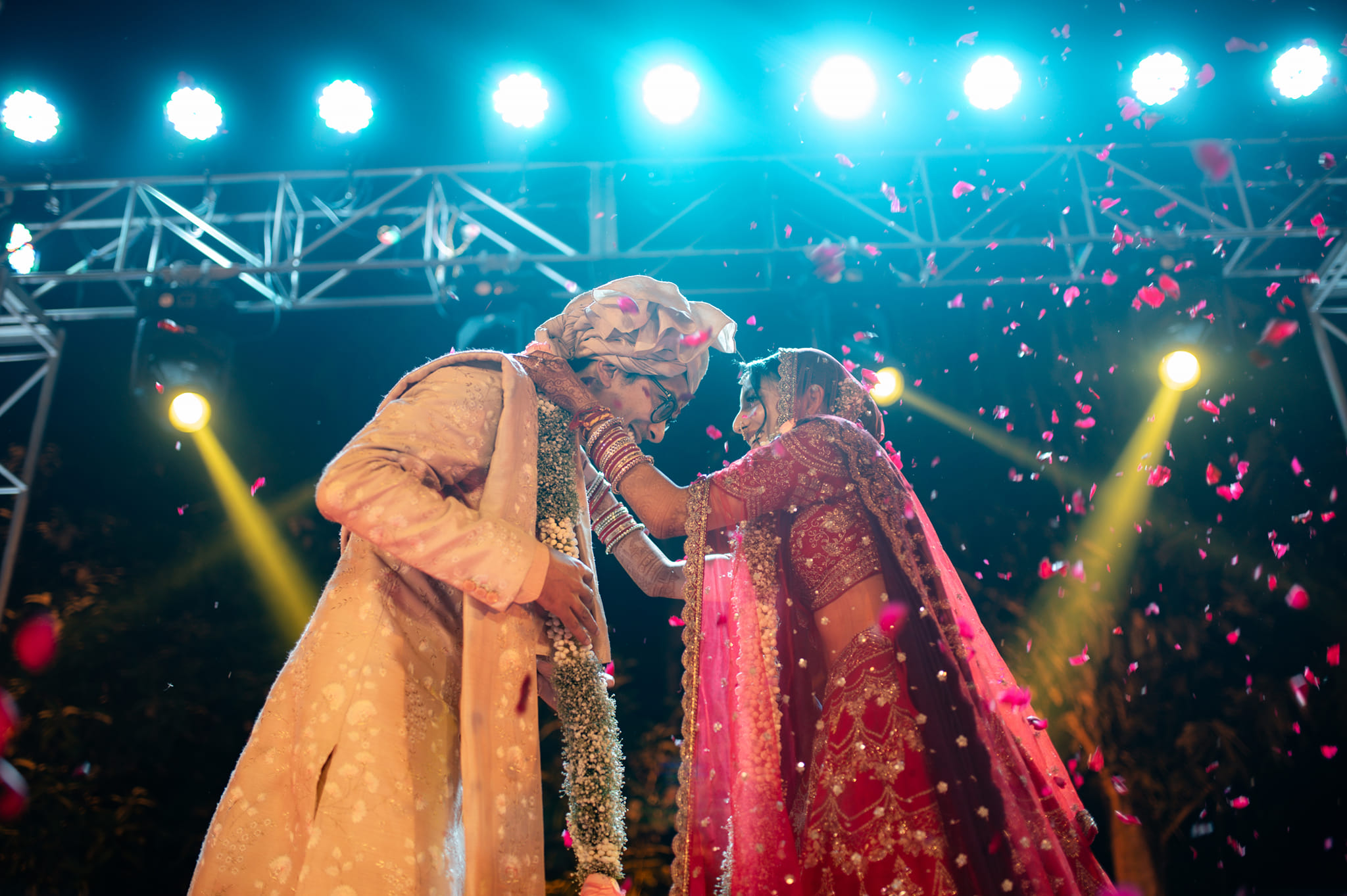 Sujay and Vishaka at their Indian Wedding