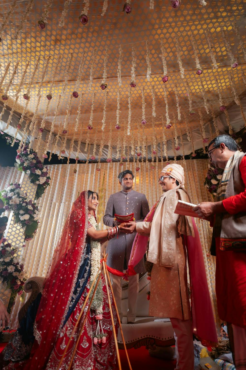 Surrounded By Family while wedding