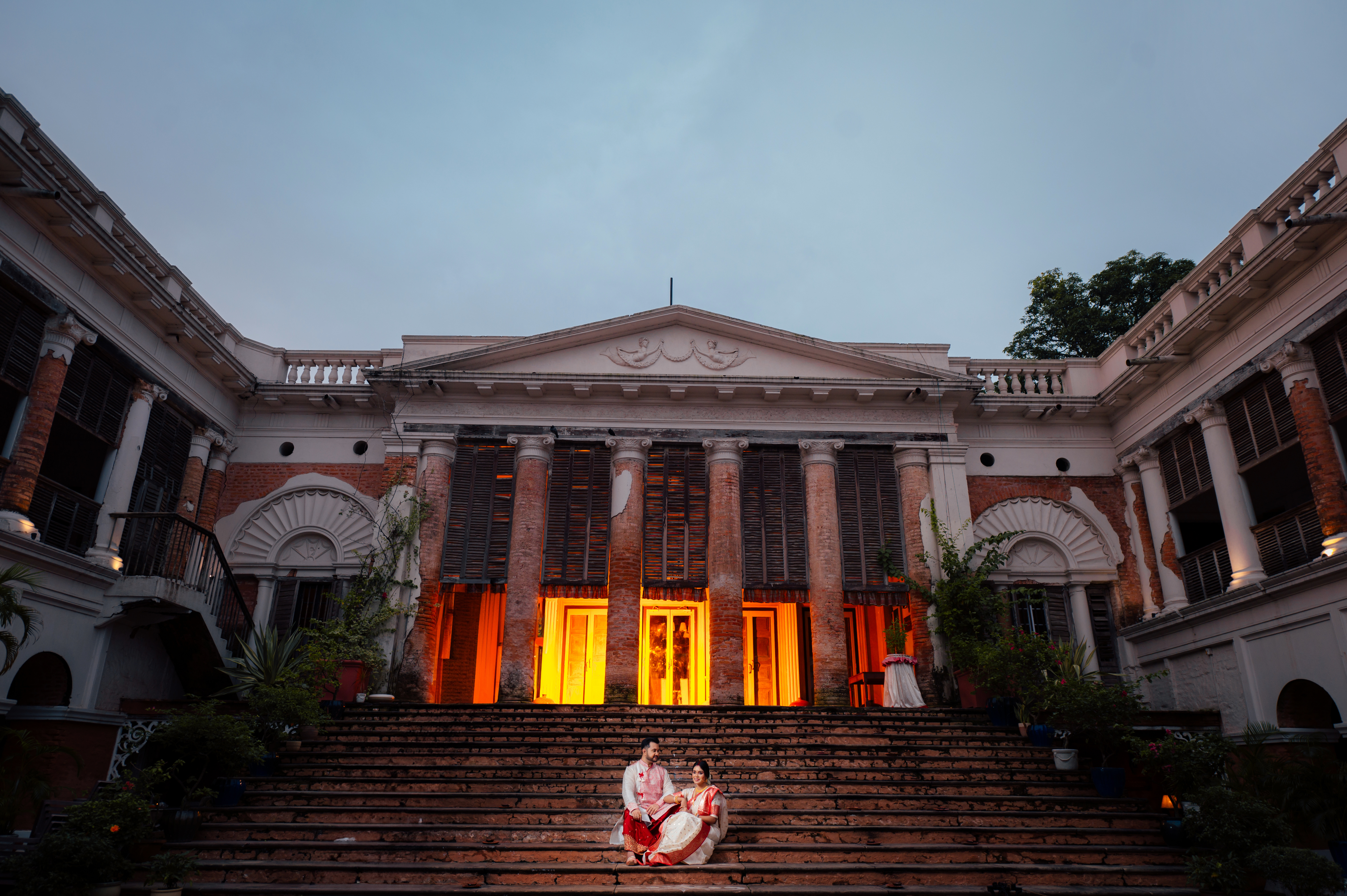pre wedding photoshoot at Bawali Rajbari