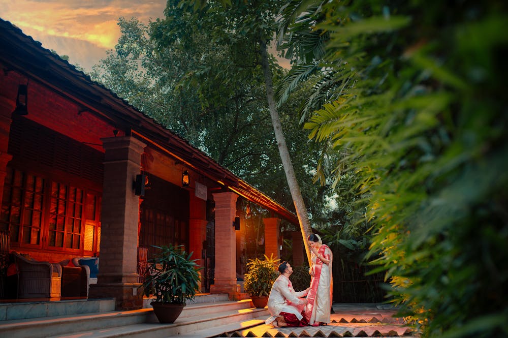 pre wedding photoshoot at Bawali Rajbari heritage location | Memories Designer