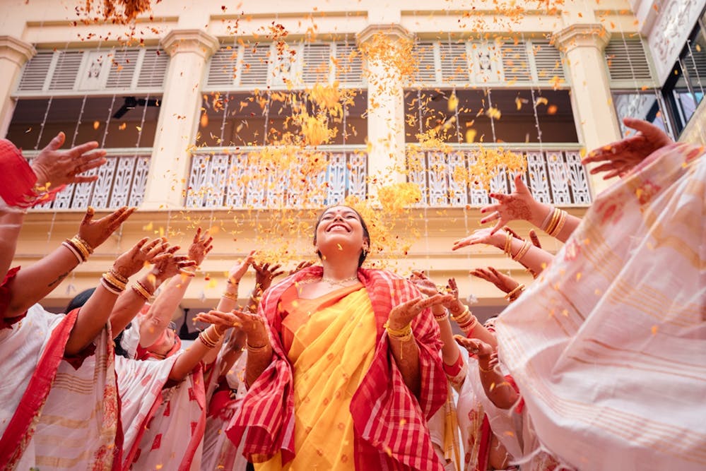 Swastika and Sounak haldi