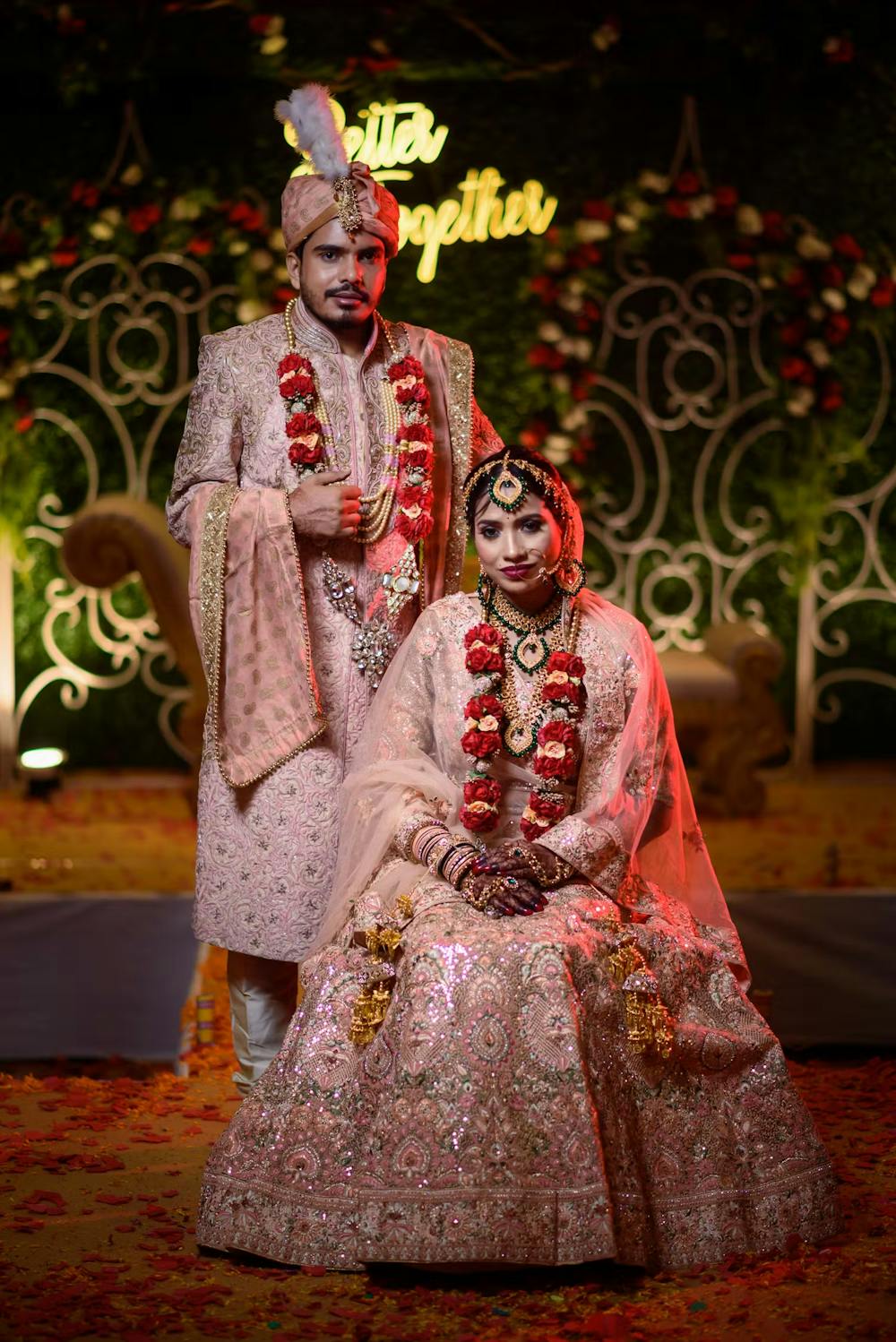 Best wedding photo ideas for Indian bride and groom portrait