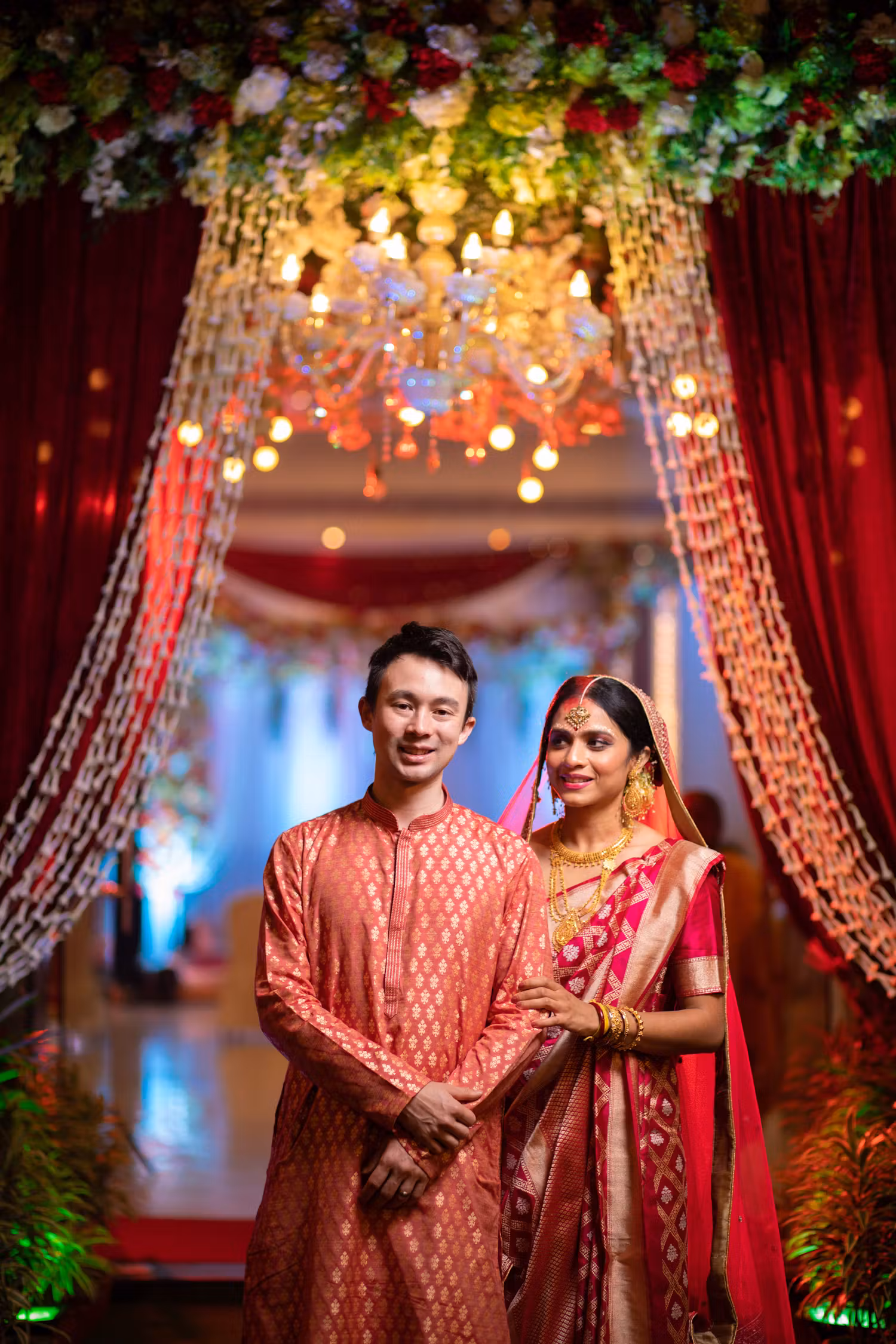 bengali wedding reception looks