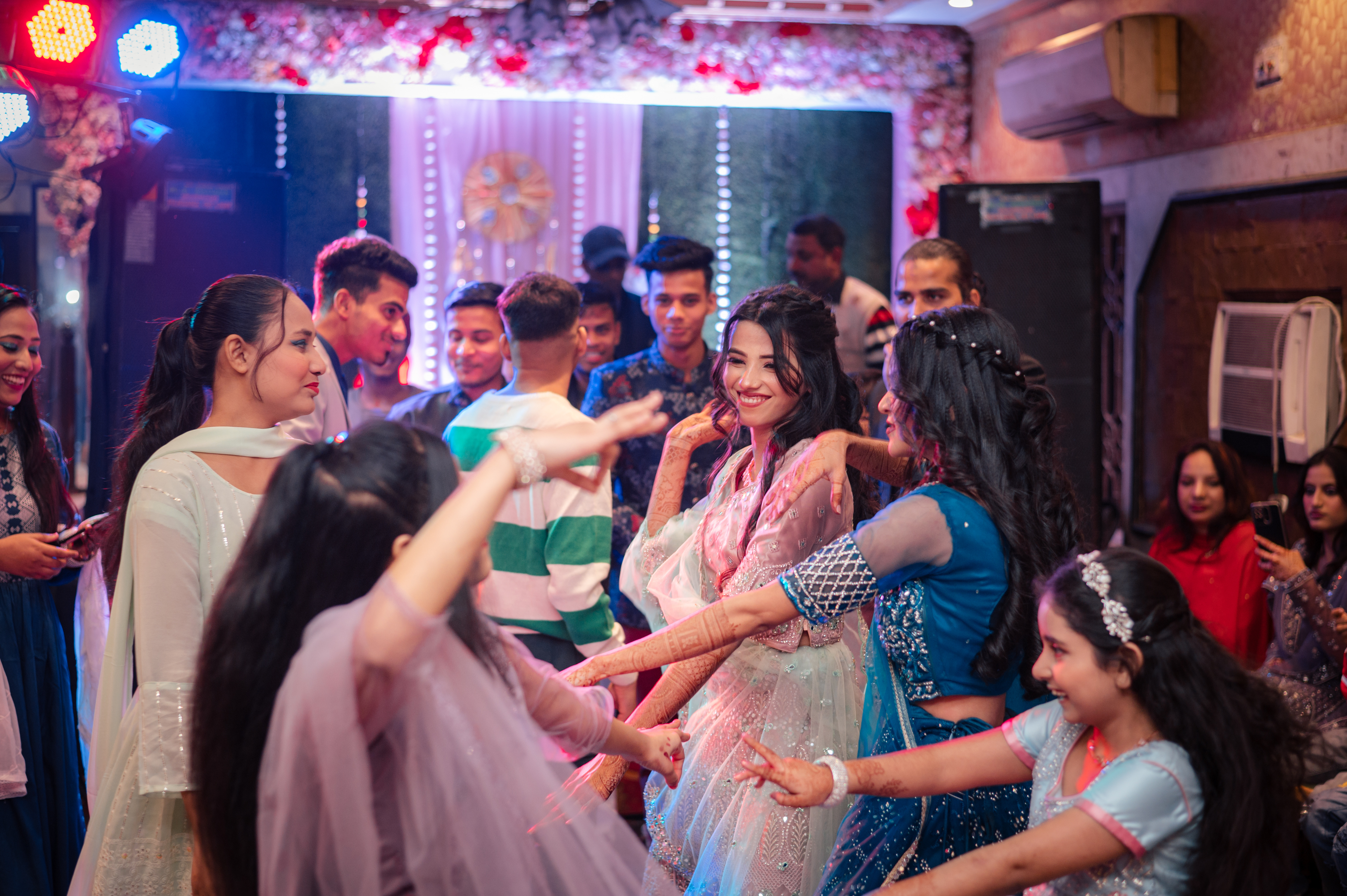 Family enjoying in Muslim wedding pic