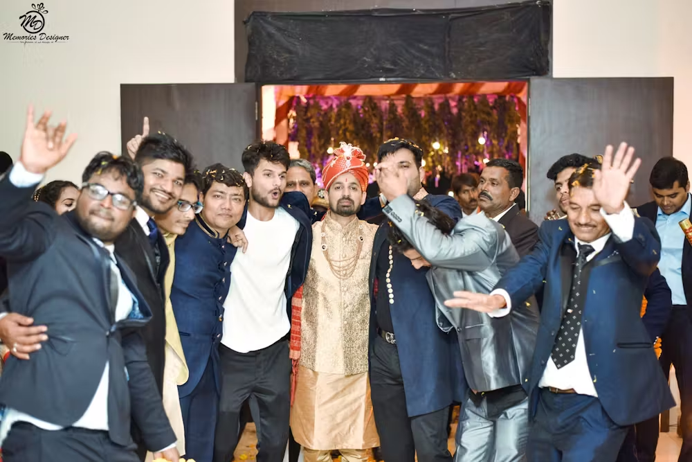 A perfect groom family entry