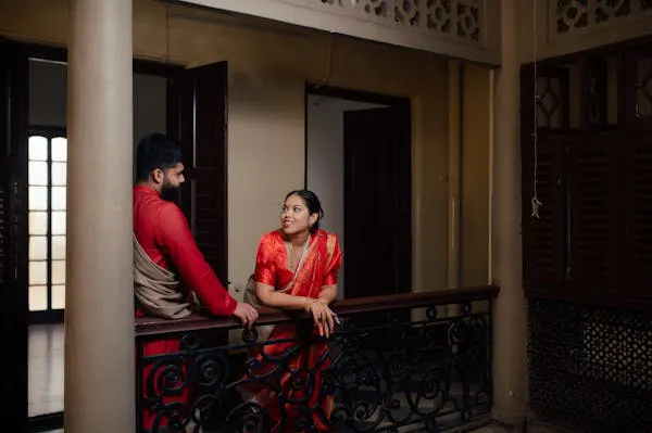 Pre wedding photography pose