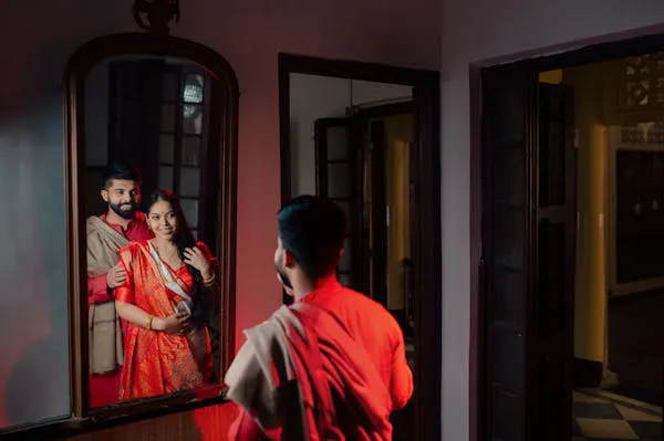 Bengali Pre wedding photography pose