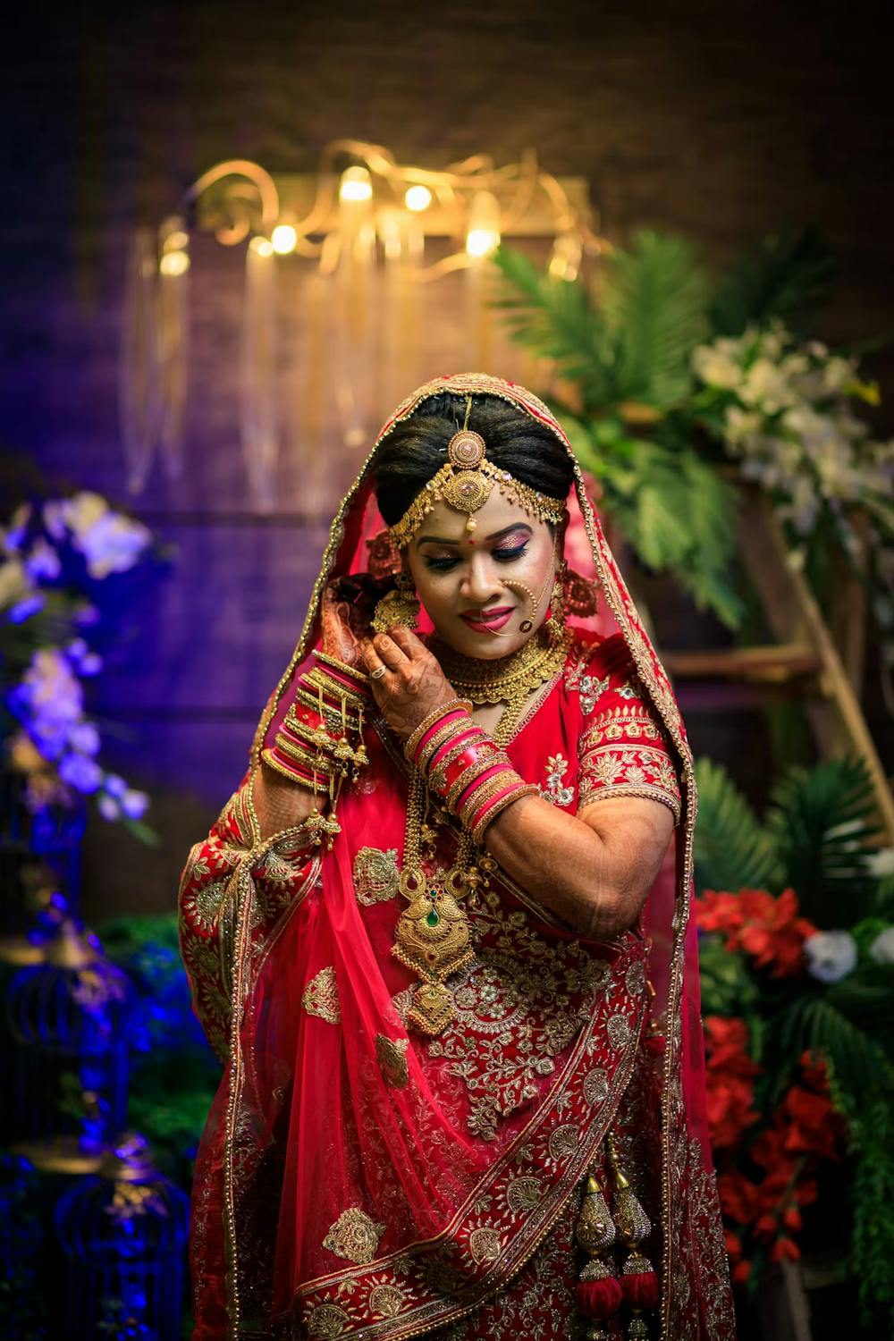 Fix Your Bridal Ornaments for Casual Unposed Candid!