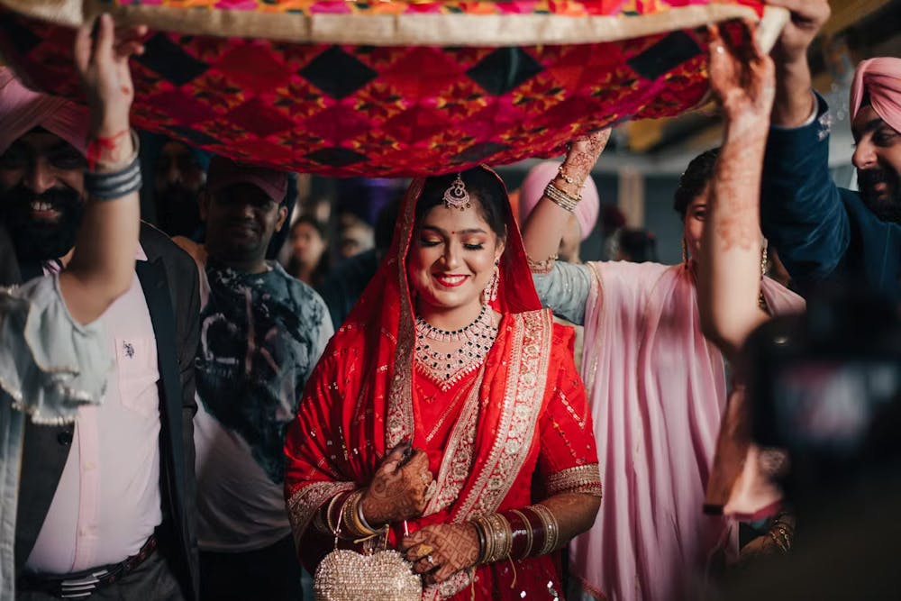 Wedding bride entry image