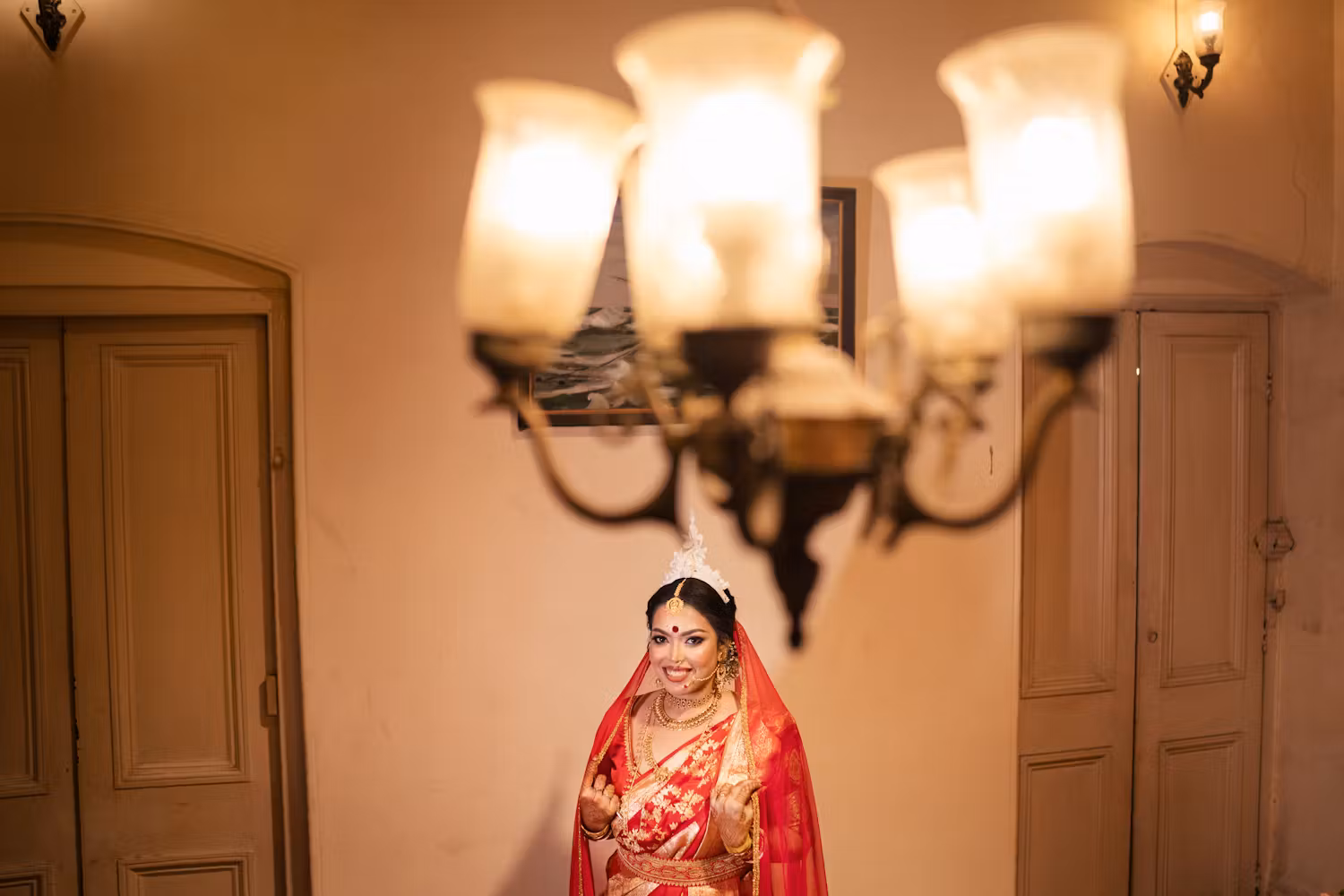 Bengali bride distance shot pic