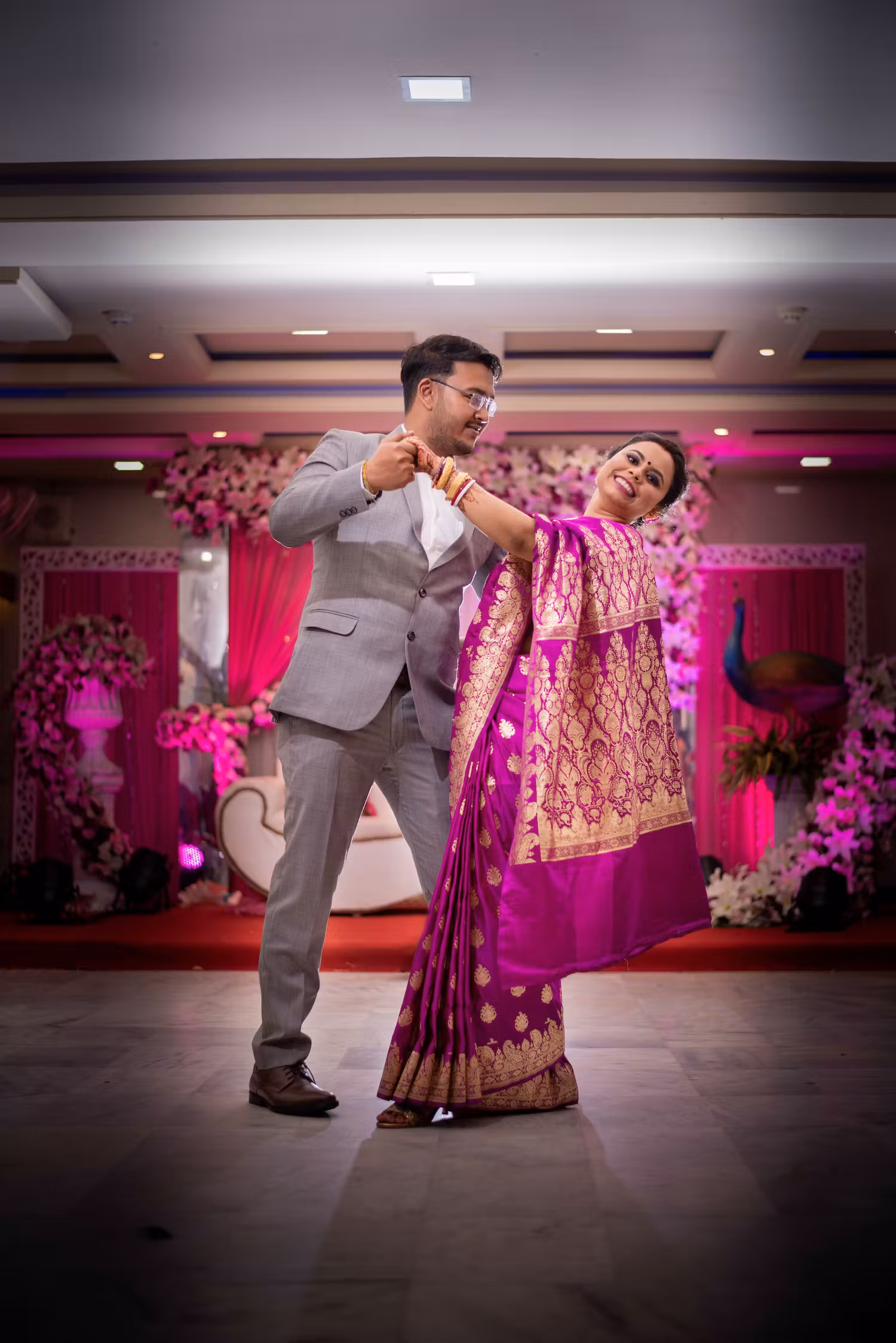 bengali wedding party saree