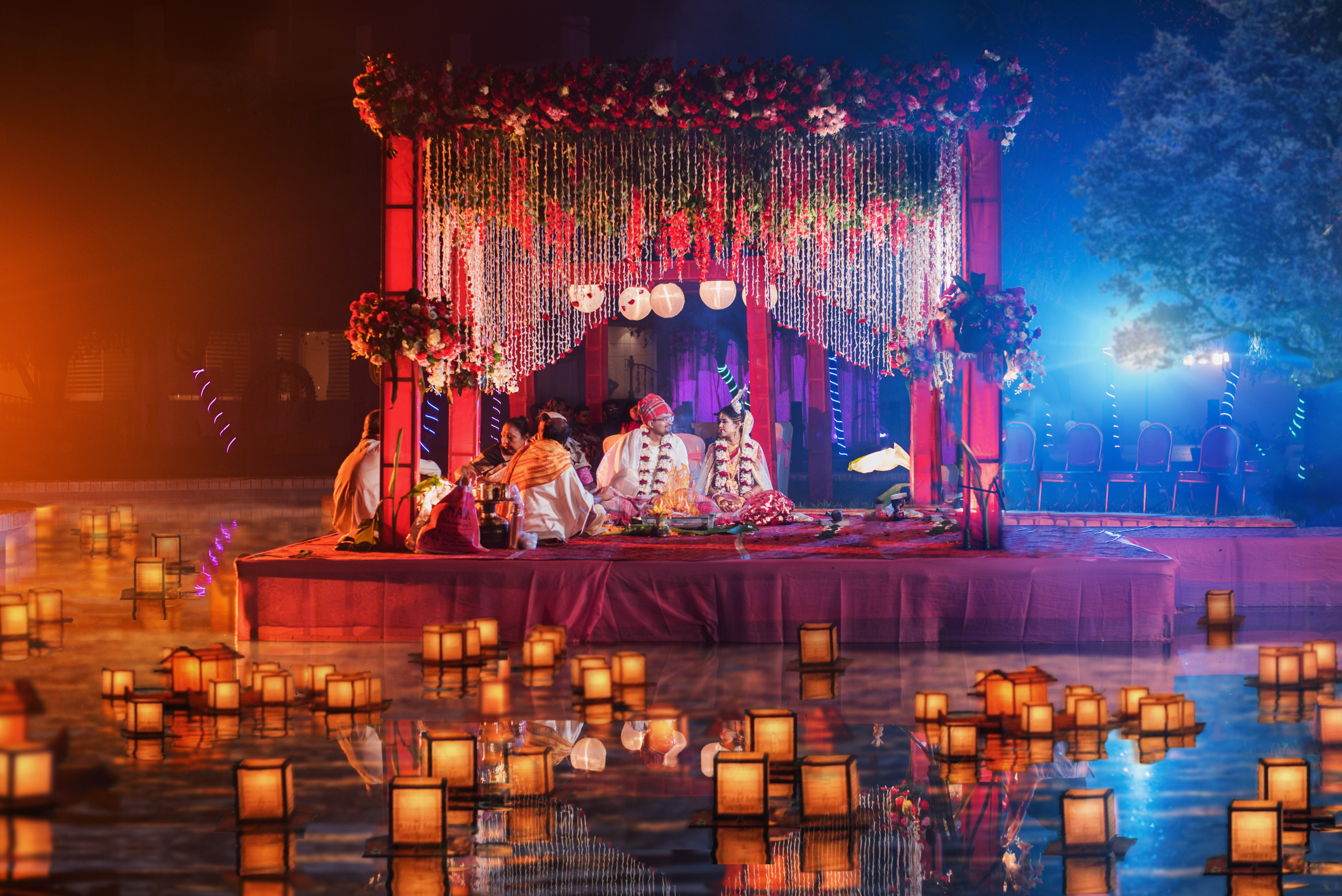 The perfect wedding shot showcasing the bond between the couple