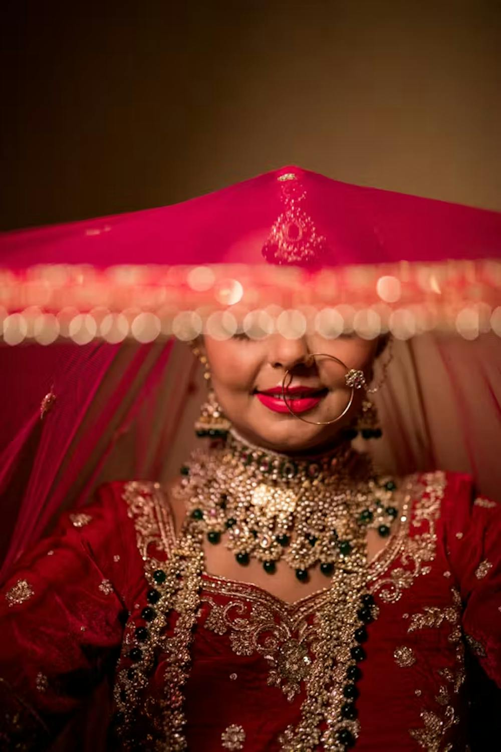Bride with wedding veil pic