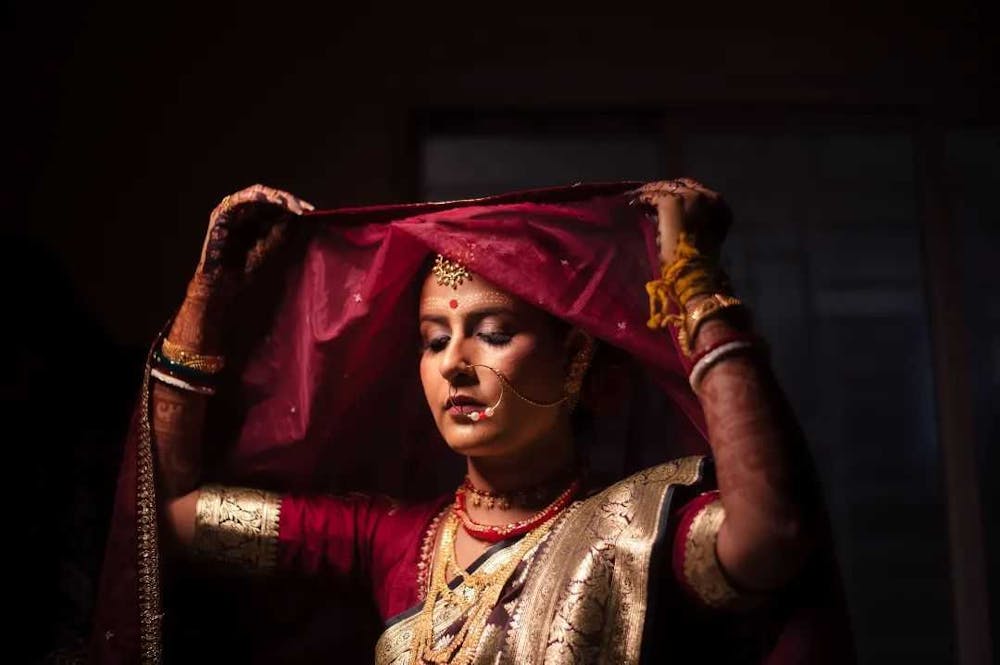 Bride getting ready shots image