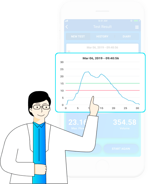 Doctor with app