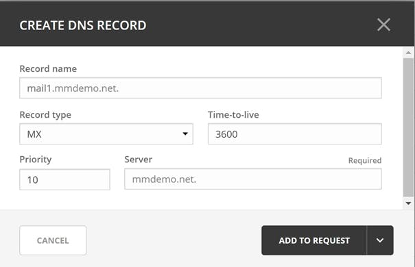 Create DNS Record