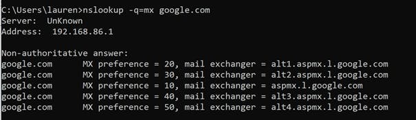 DNS Lookup