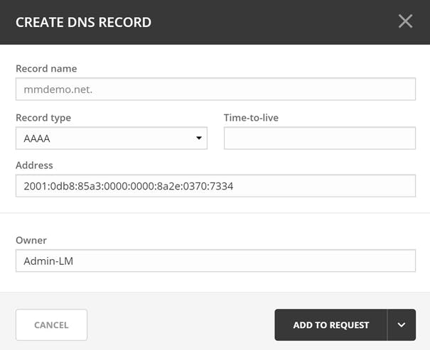 Create DNS Record