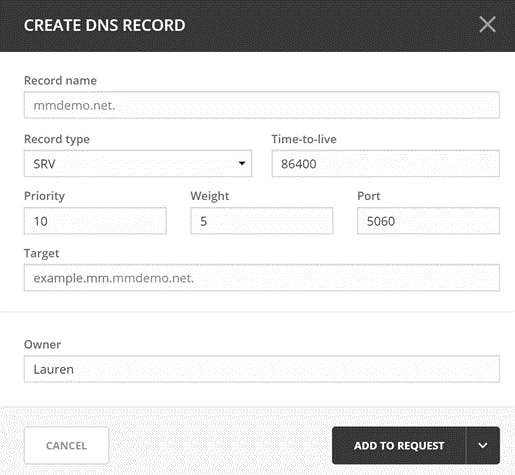 Create DNS Record