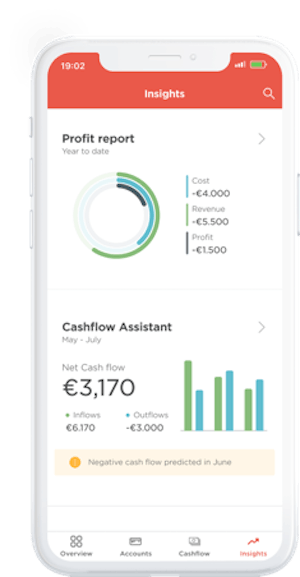 Cashflow Assistant in a banking app.