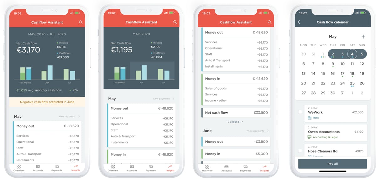 PFM app interface - this is the Meniga customer facing PFM solution in Iceland.