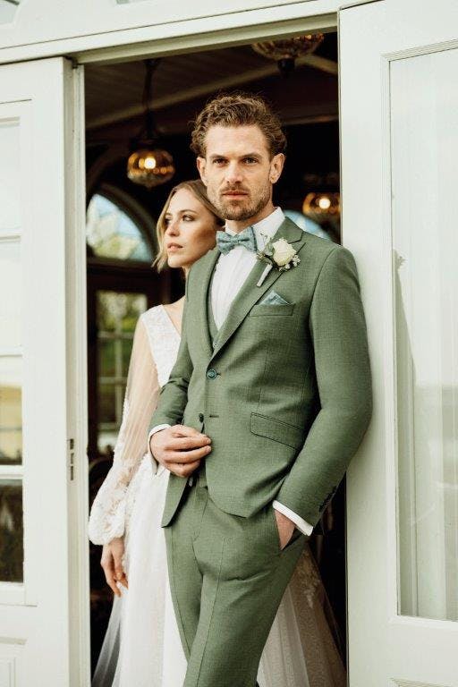 Hochzeitsanzug Grün