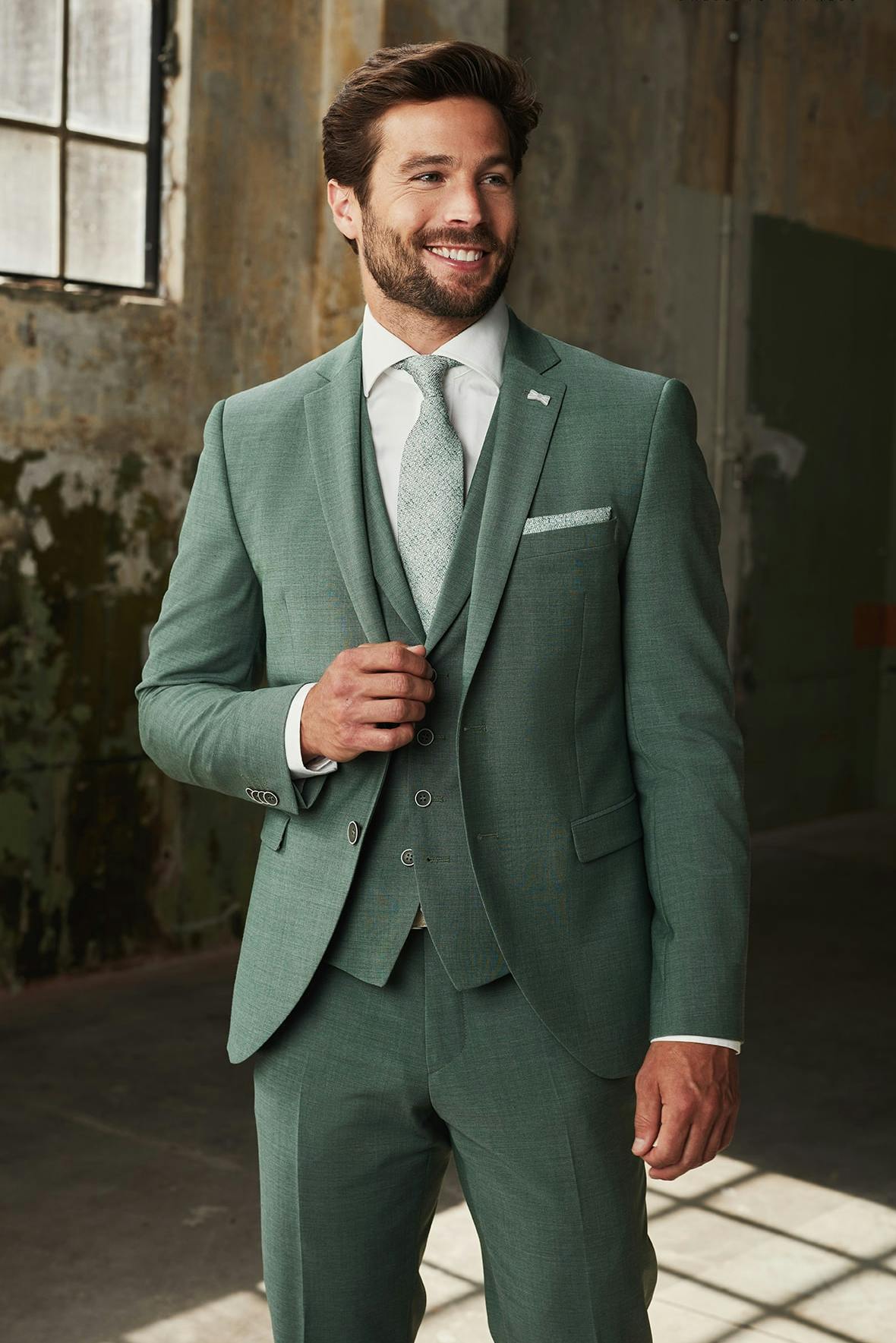 Hochzeitsanzug grün