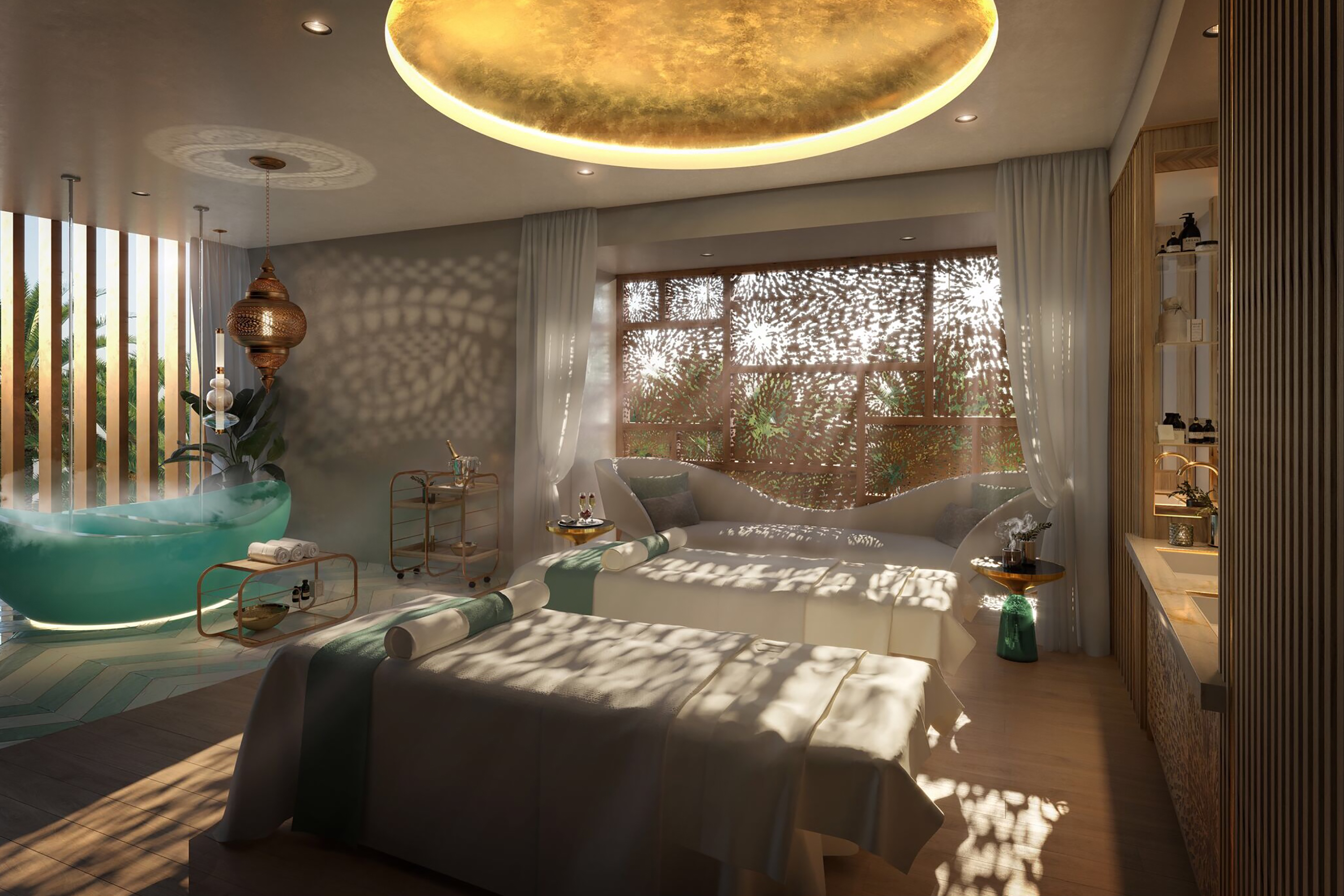 A beautiful render of the Luxury Signature Suite
