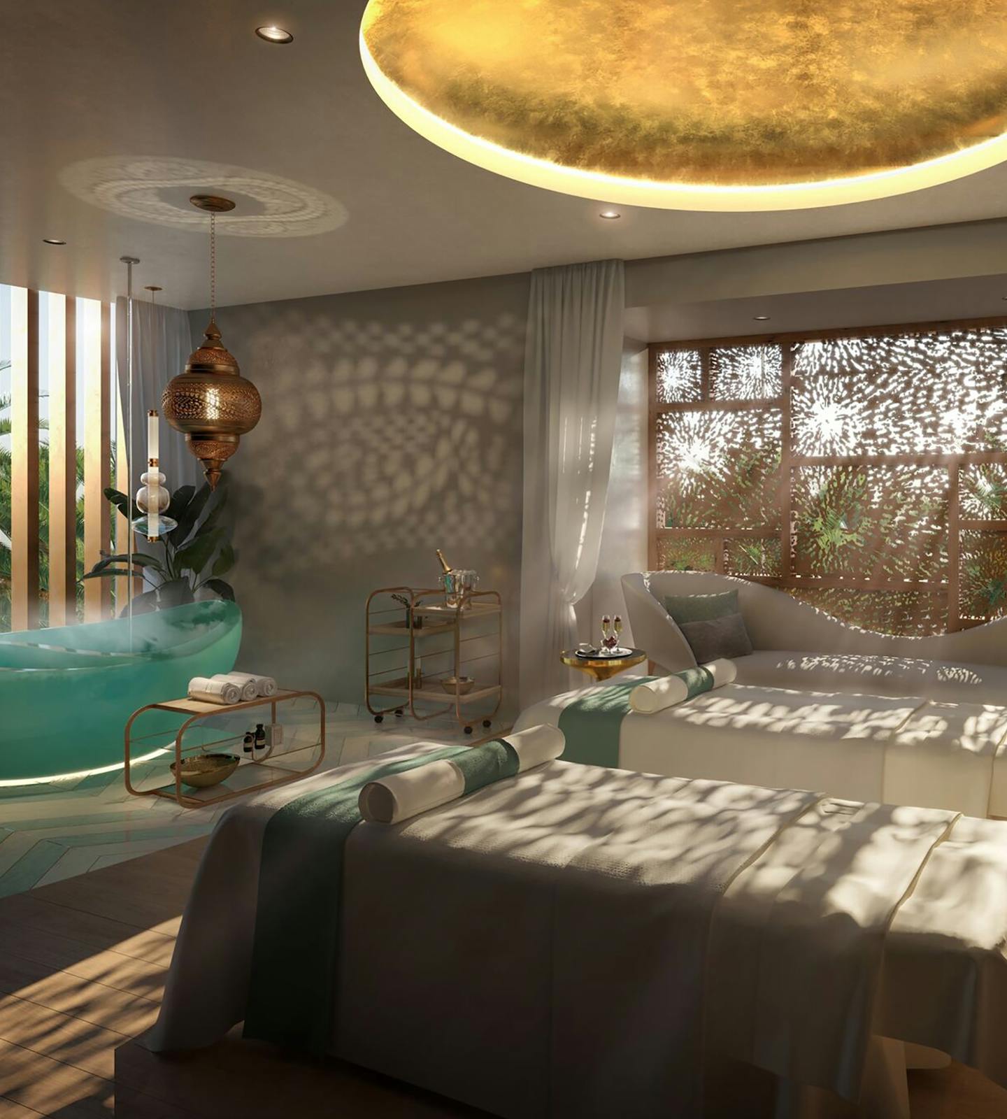 A beautiful render of the Luxury Signature Suite
