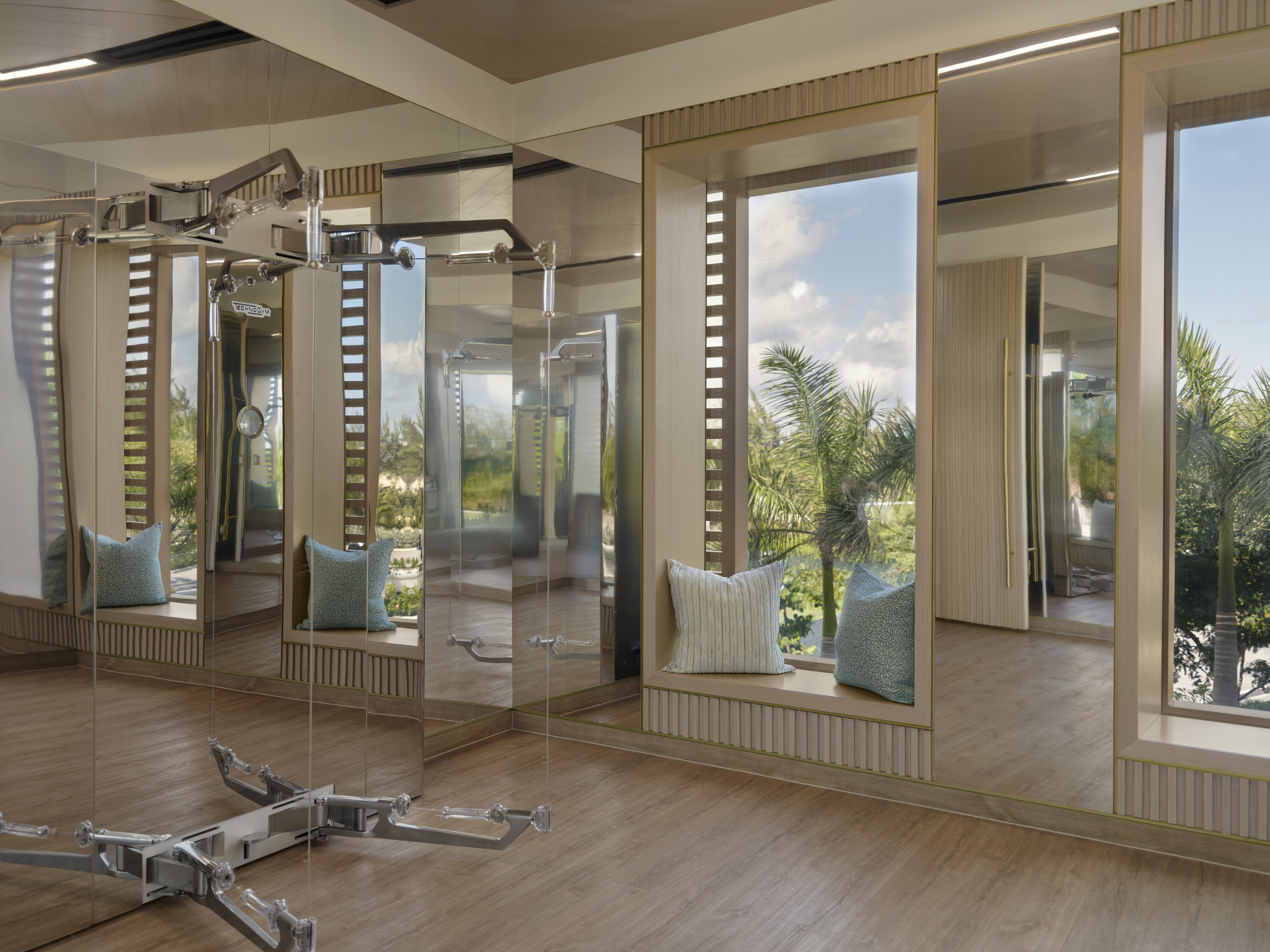 Interior of the Private Training Studio with Technogym equipment