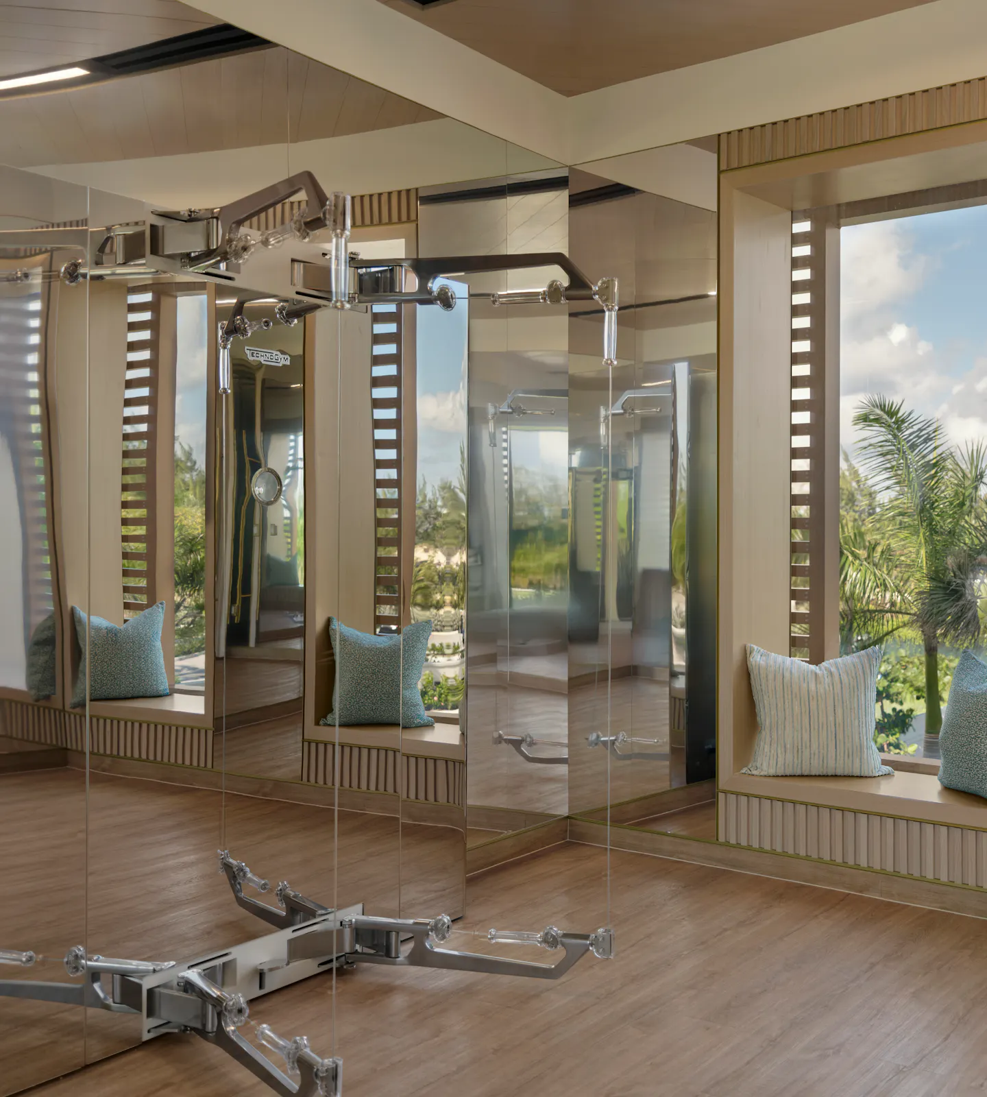 Interior of the Private Training Studio with Technogym equipment