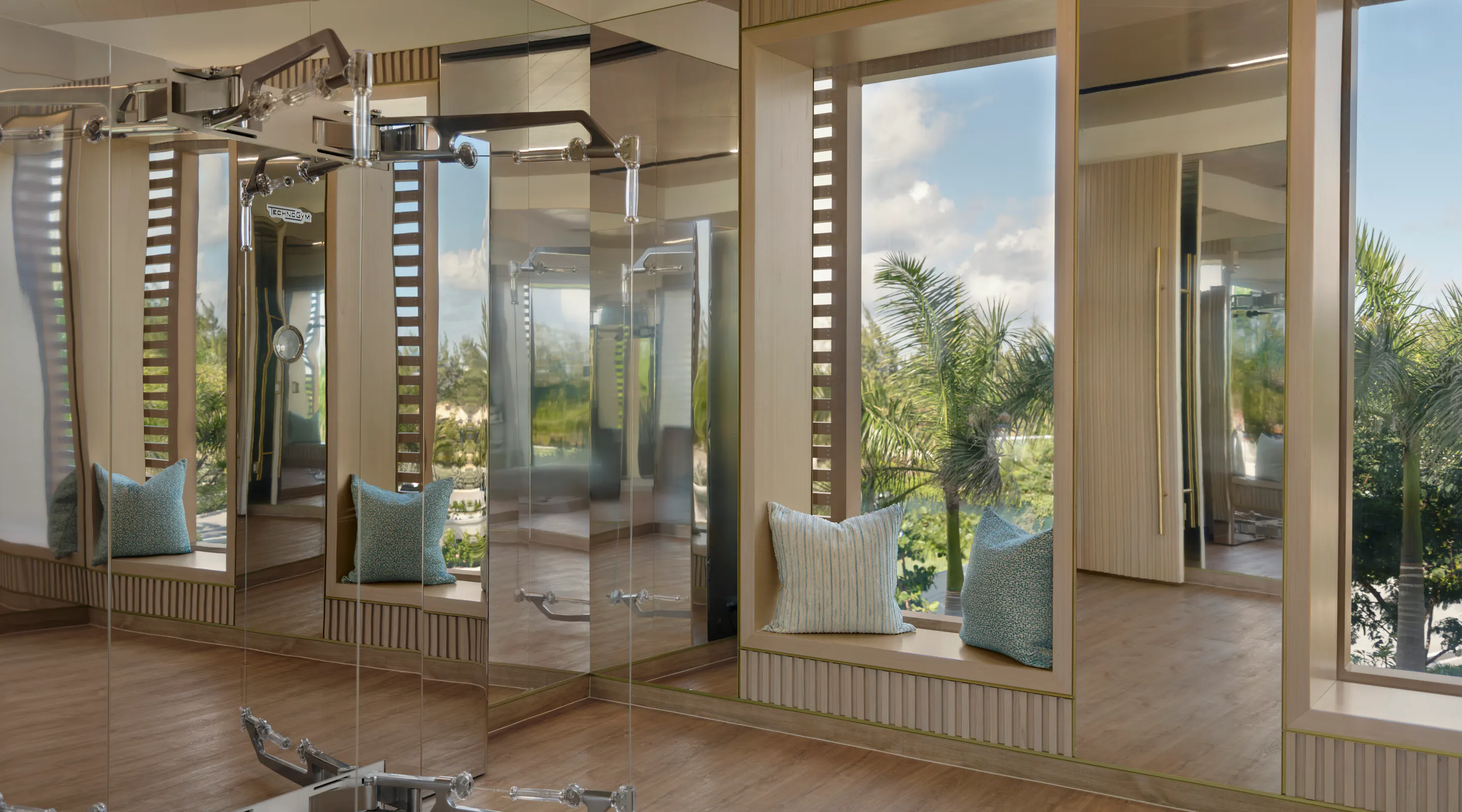 Interior of the Private Training Studio with Technogym equipment