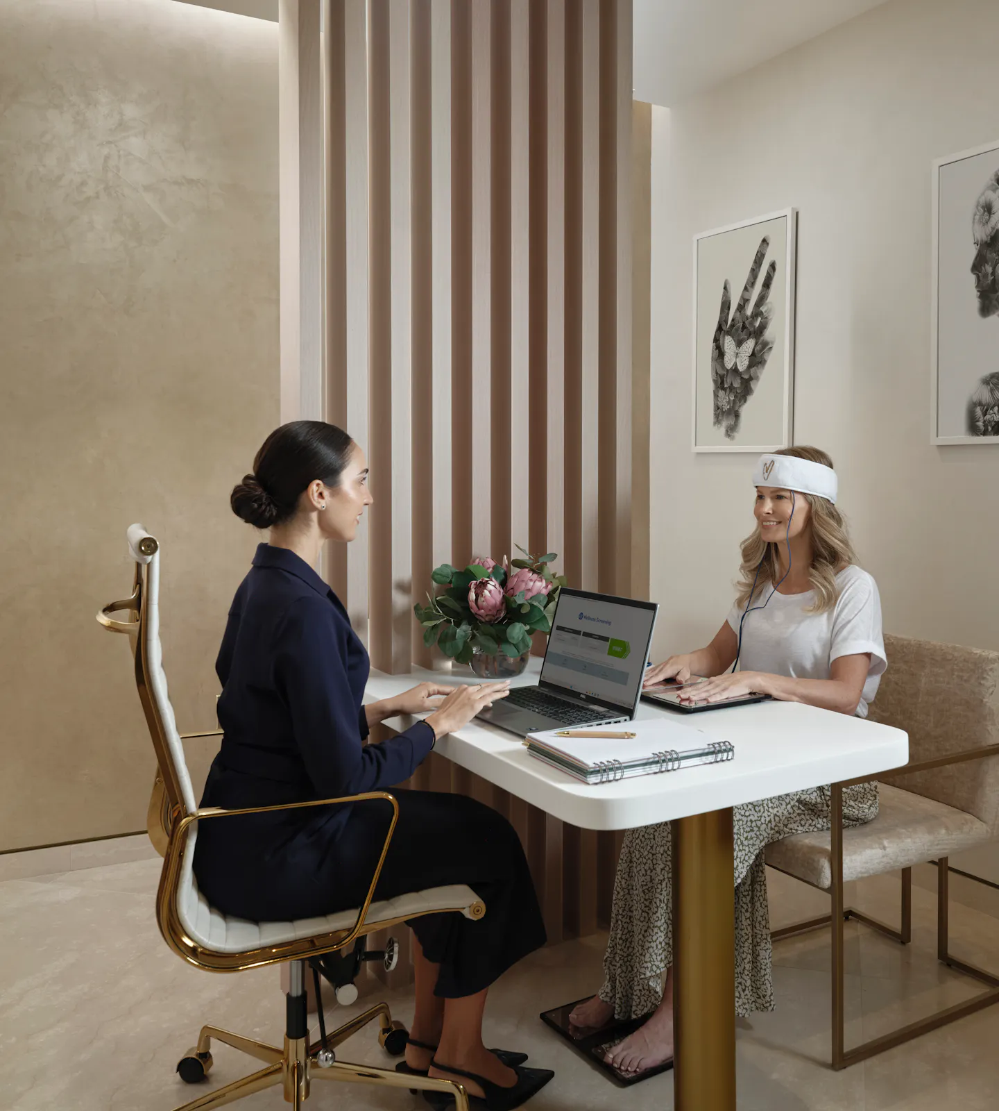 One-to-one Longevity & Wellness Screening consultation at Meraki Wellness in Grand Cayman