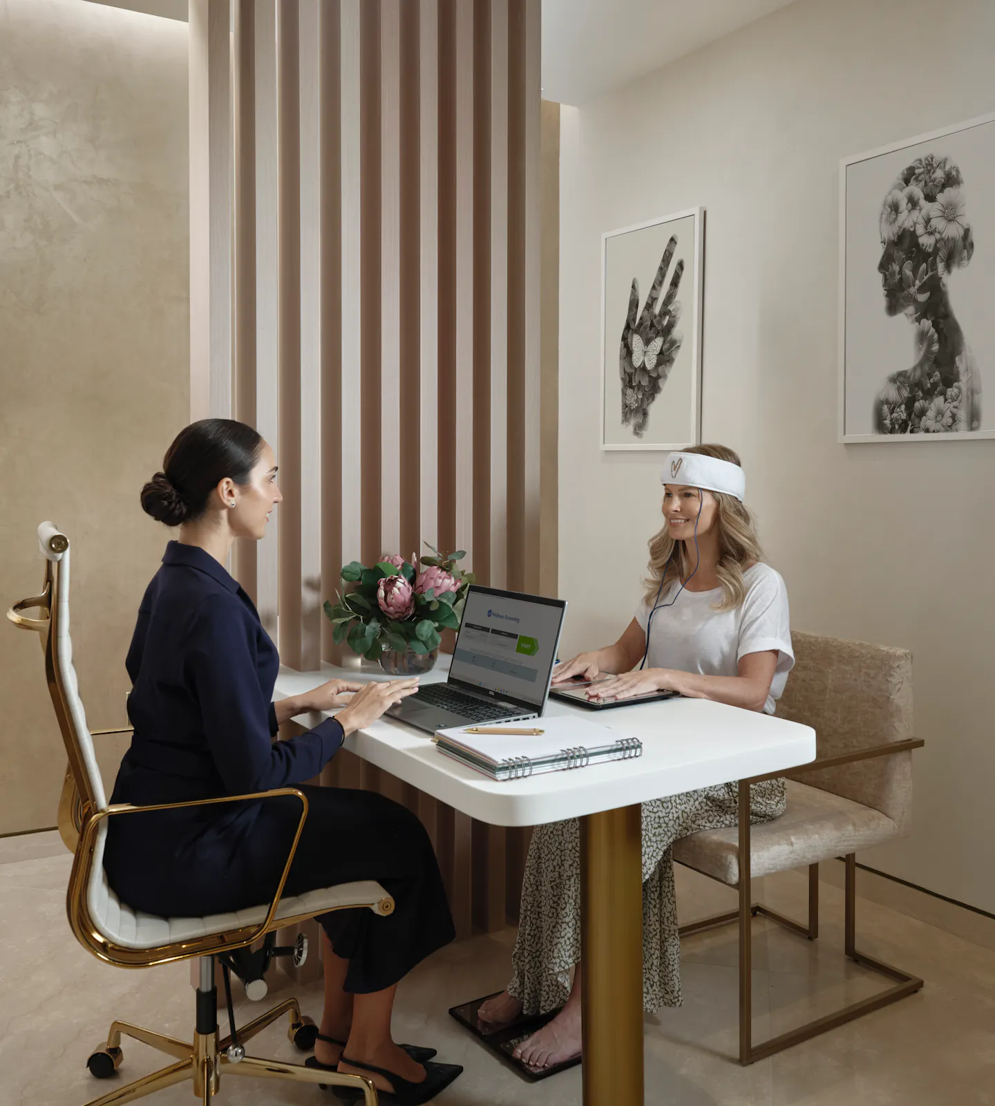 One-to-one Longevity & Wellness Screening consultation at Meraki Wellness in Grand Cayman