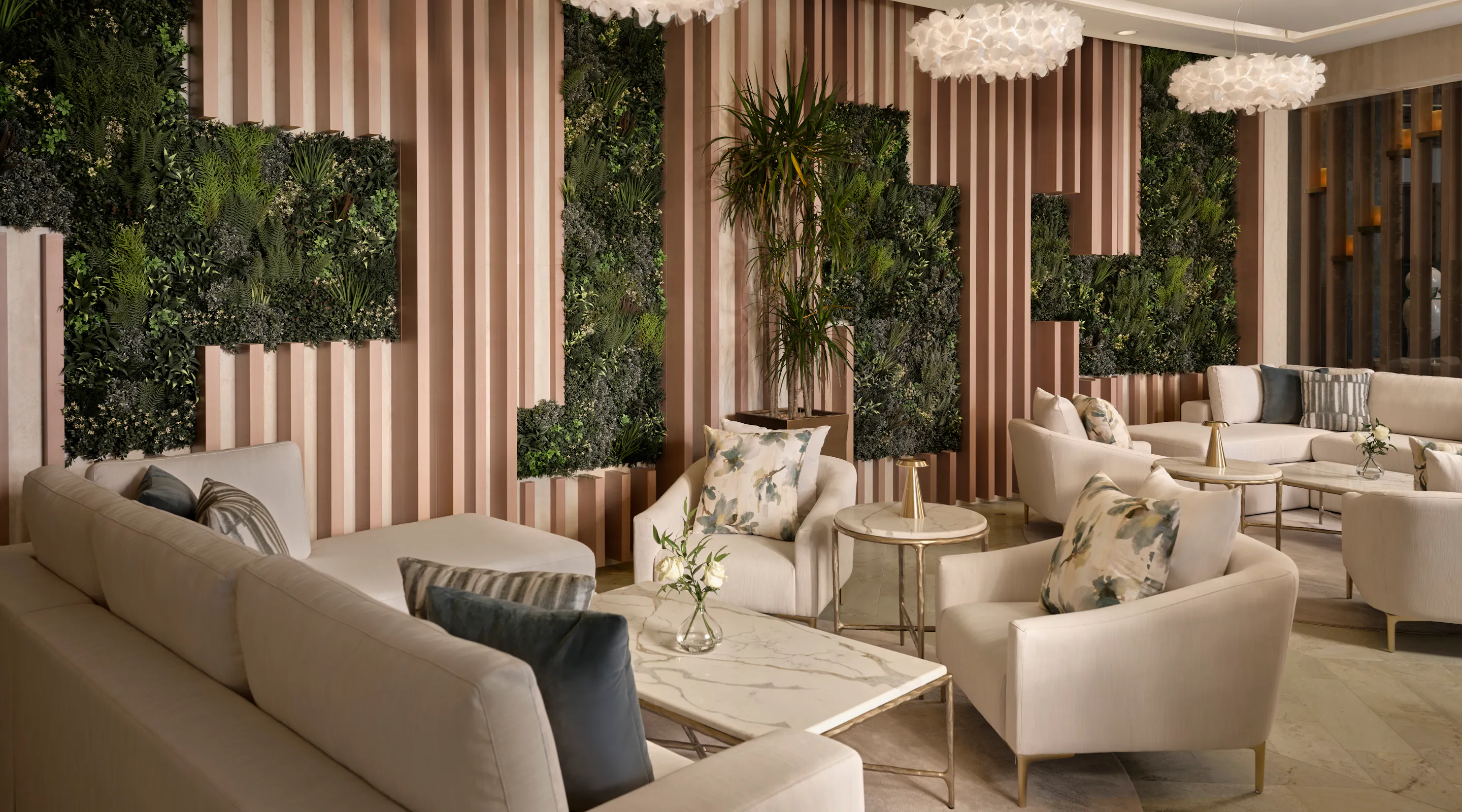 Meraki Wellness Garden Lounge for relaxation with a sofa and chairs