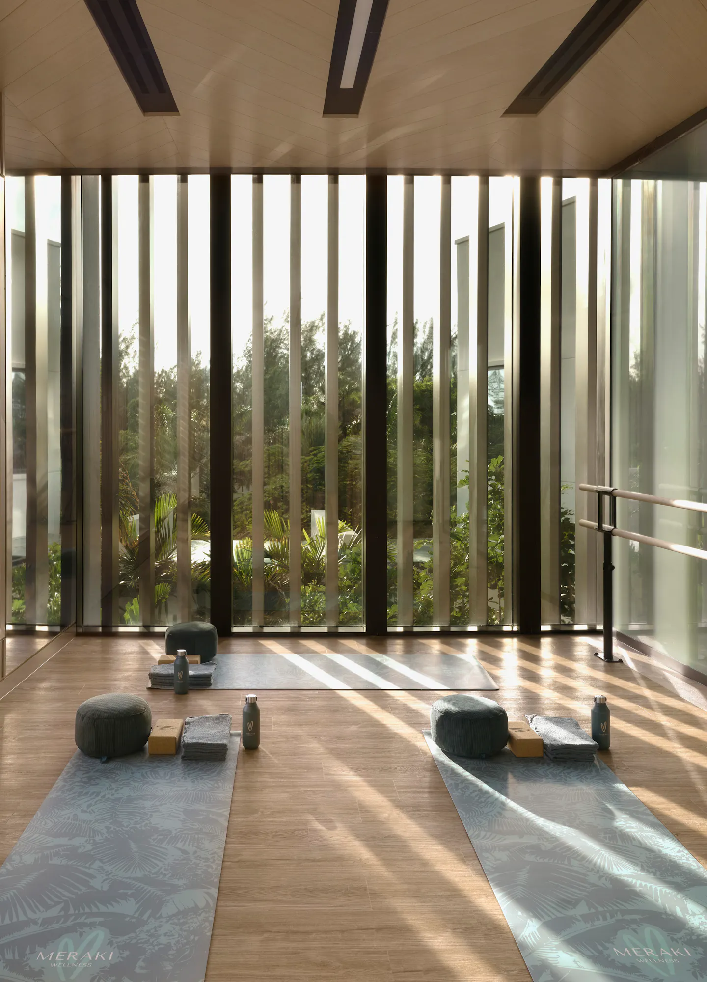 Movement Studio with yoga mats and yoga blocks