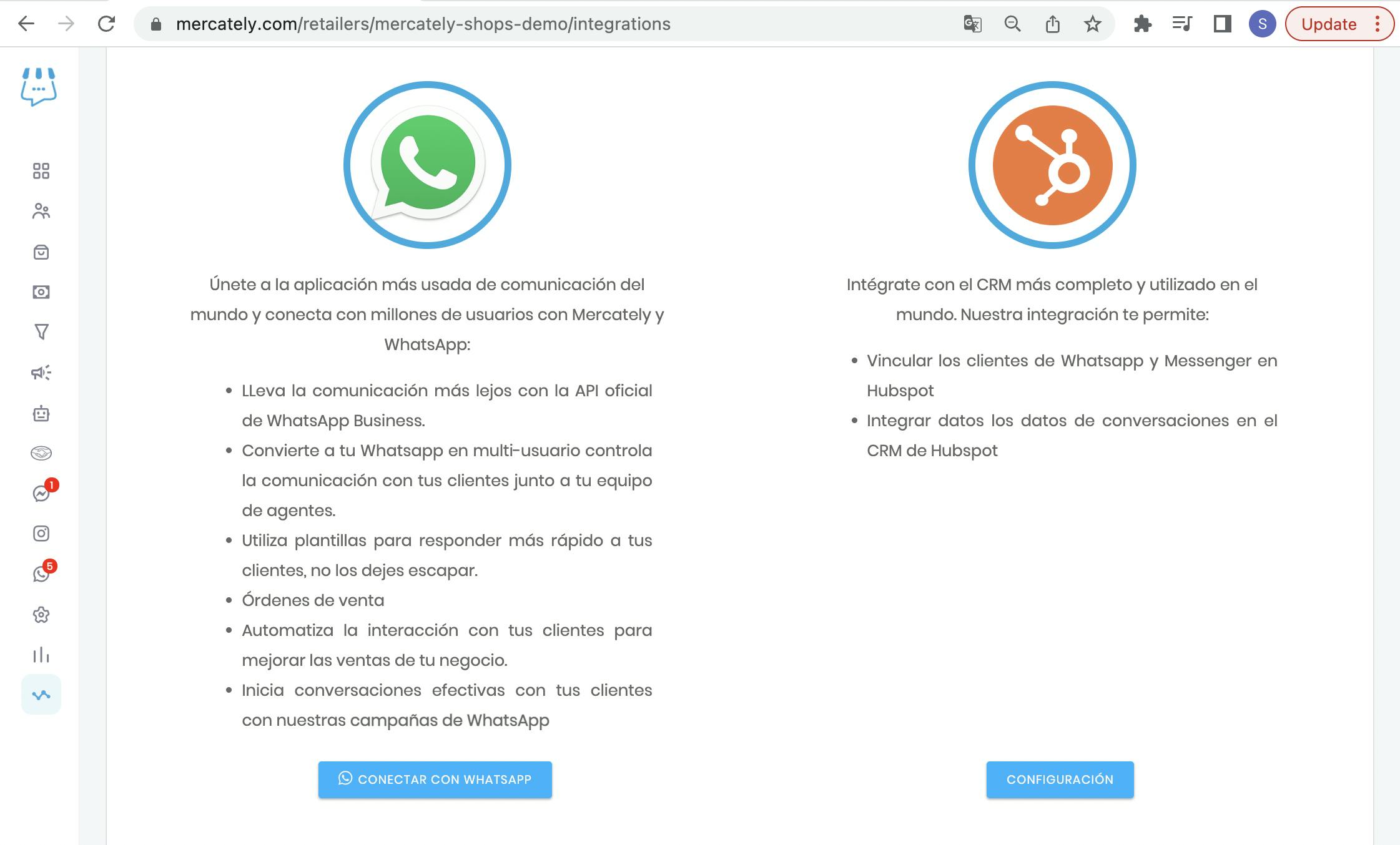 whatsapp y hubspot integrados